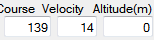 3. Course, Velocity, Altitude